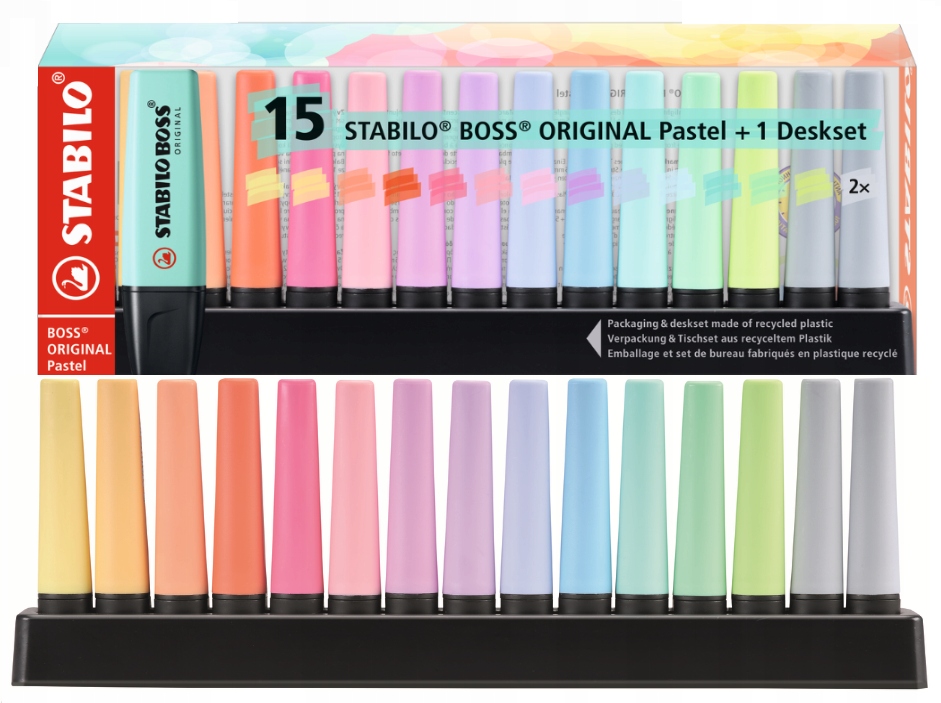 

Zakreślacze Stabilo Boss Pastel pastelowy 15 szt