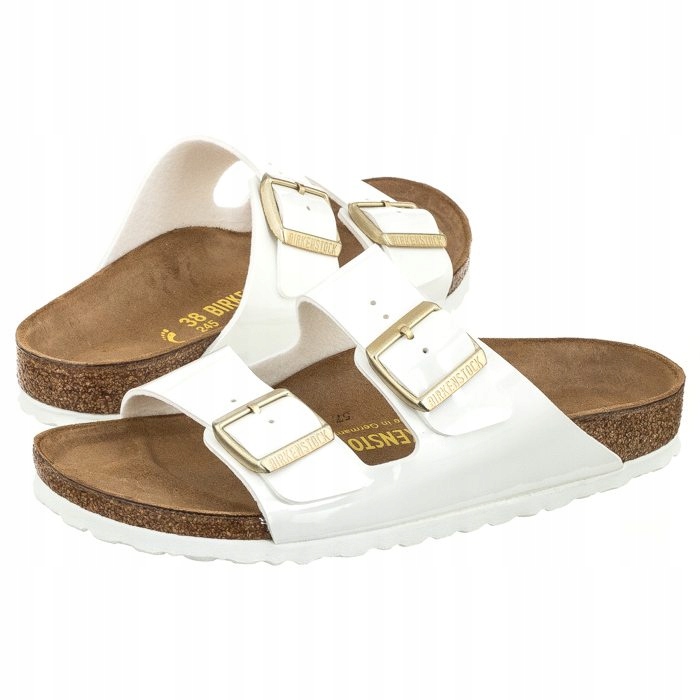 

Klapki Birkenstock Arizona Patent 1005294 Białe