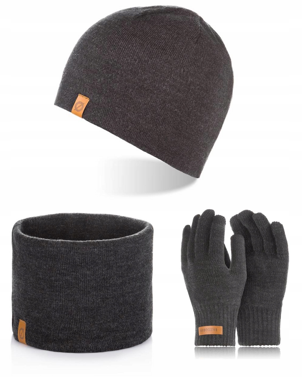 Zimní komplet Tmavě šedý Brodrene 3v1 Pánský