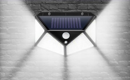 Solární lampa s Twilight Motion Sensor 100 LED Průměr / šířka 13,5 cm