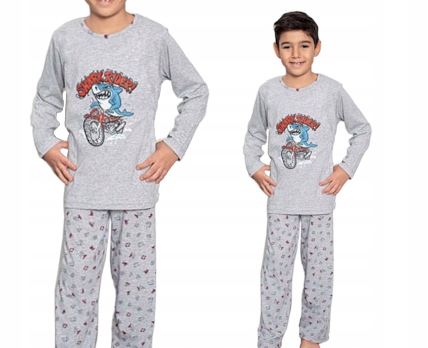 

Piżama chłopięca Rekin szara, bawełna roz.158