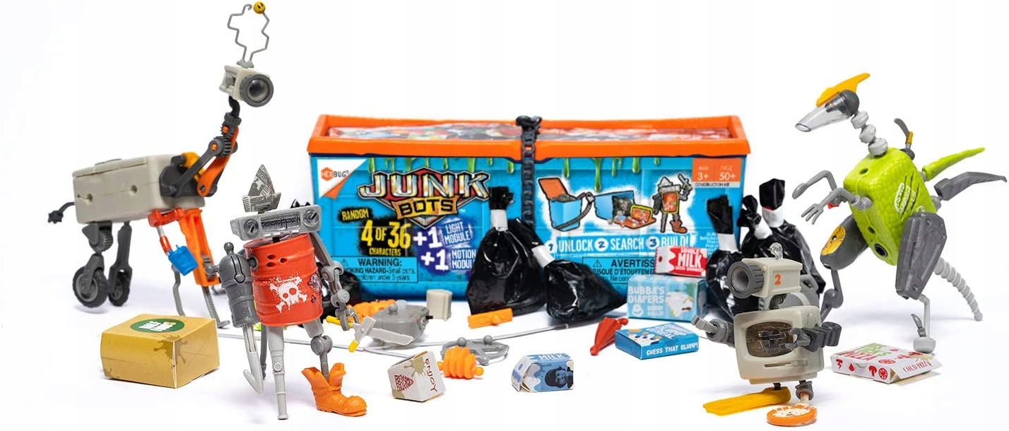 HEXBUG 480-6843 - Hexbug 501705 JUNKBOTS Large Dum Bohater brak