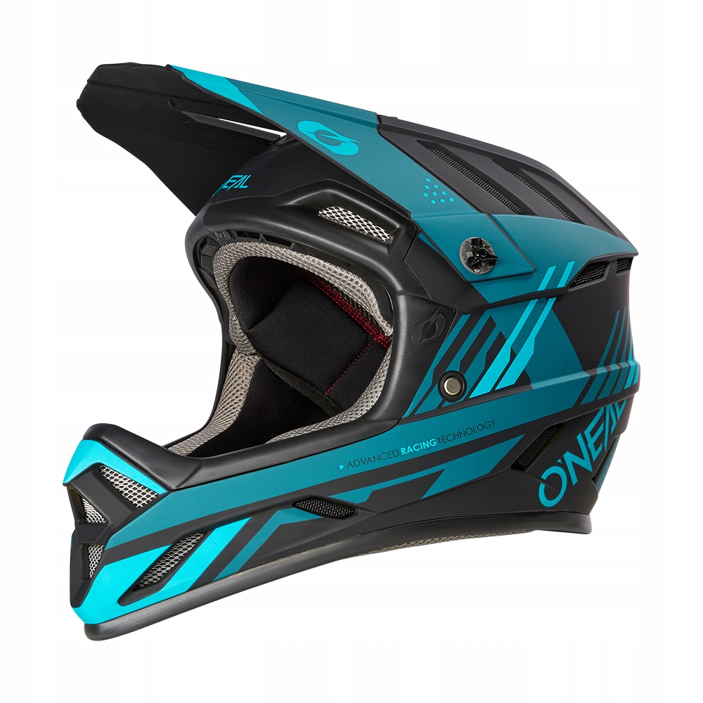 Kask rowerowy O'Neal Backflip Strike Black/Teal XL Mtb Dh Na Hulajnogę
