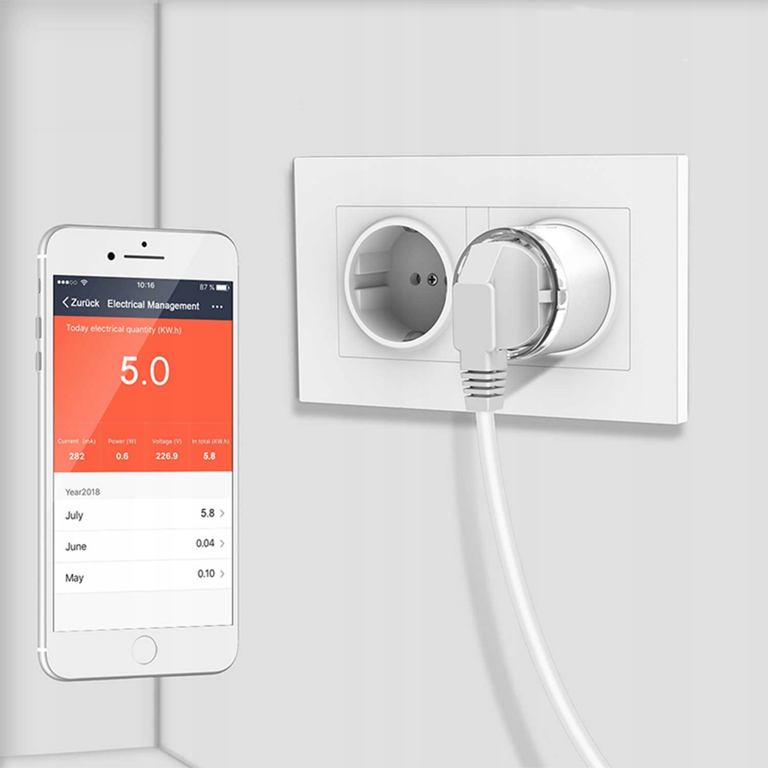 Gniazdko SMART WIFI 3680W 16A Marka LOGIT