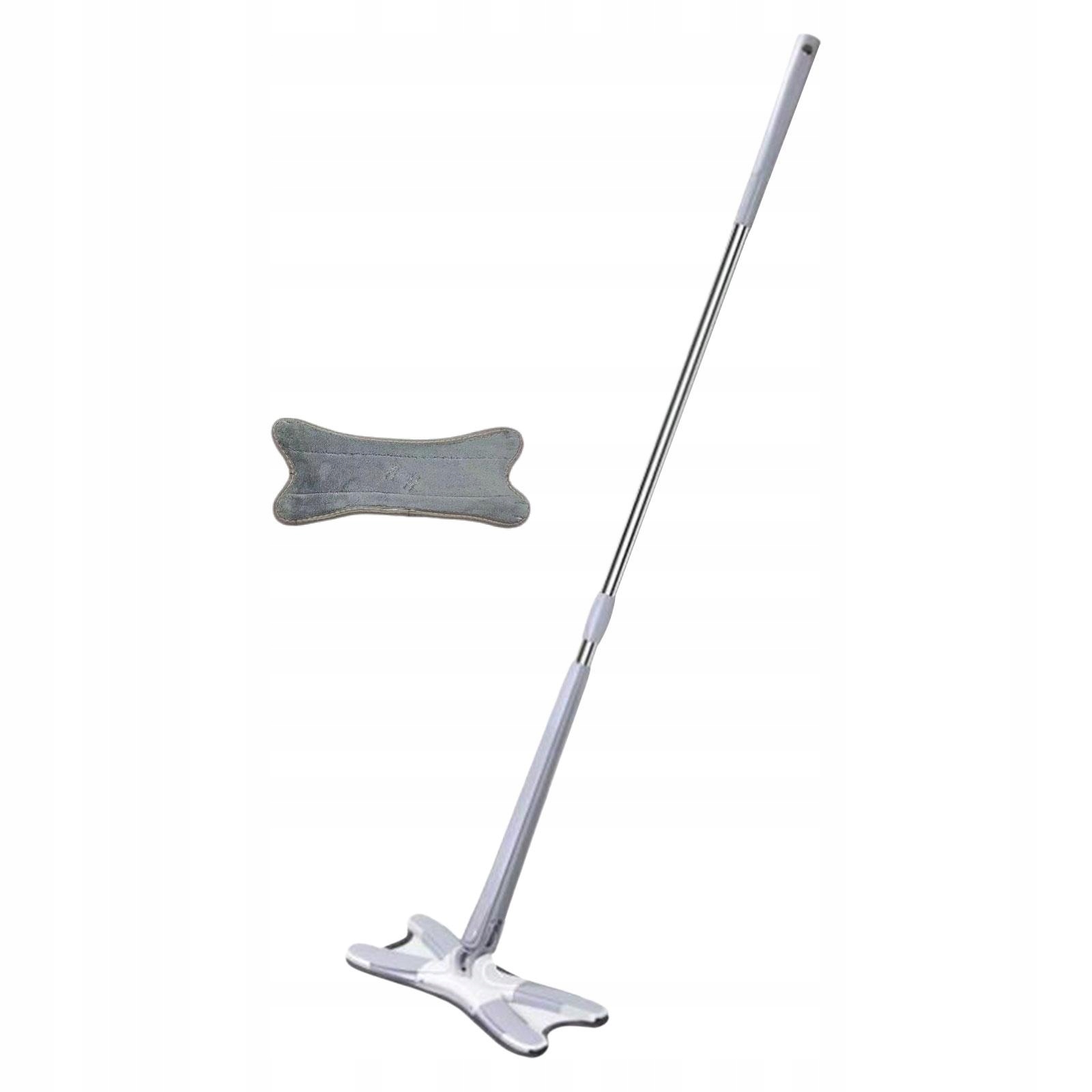 Mop z mikrofibry x Type Płaski mop do podłóg Szary Kod producenta poekla-70064567