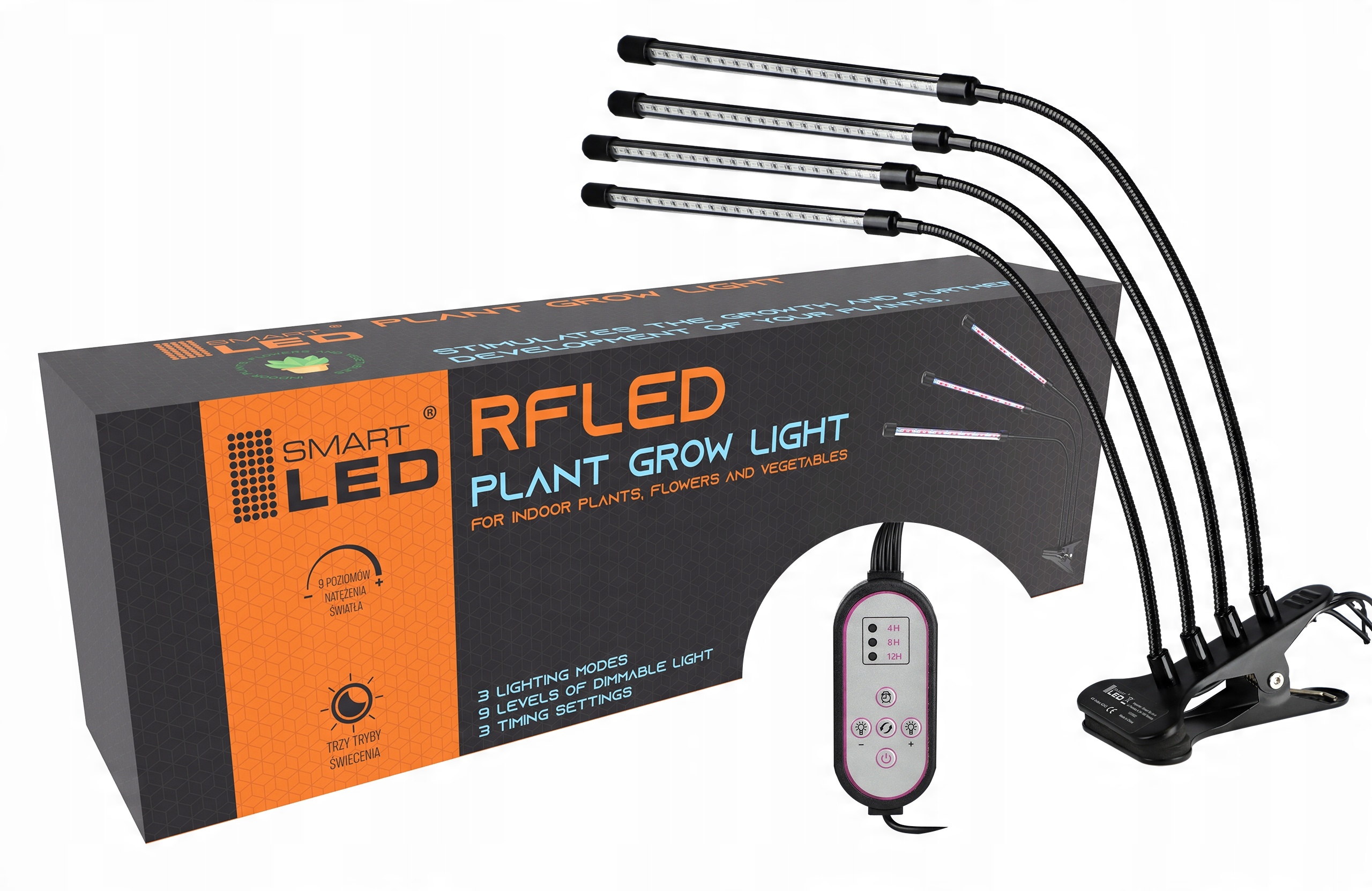 

Lampa Led do wzrostu uprawy roślin timer Usb klips