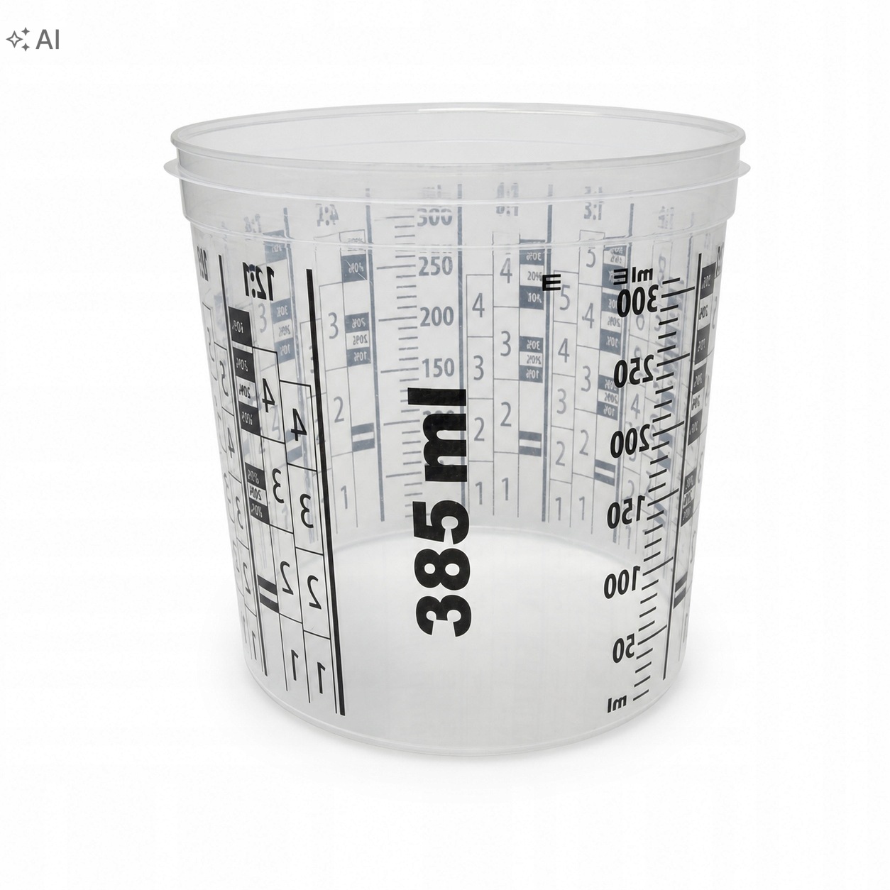 Kubek lakierniczy z podziałką 385 ml do mieszania farb 1 szt.