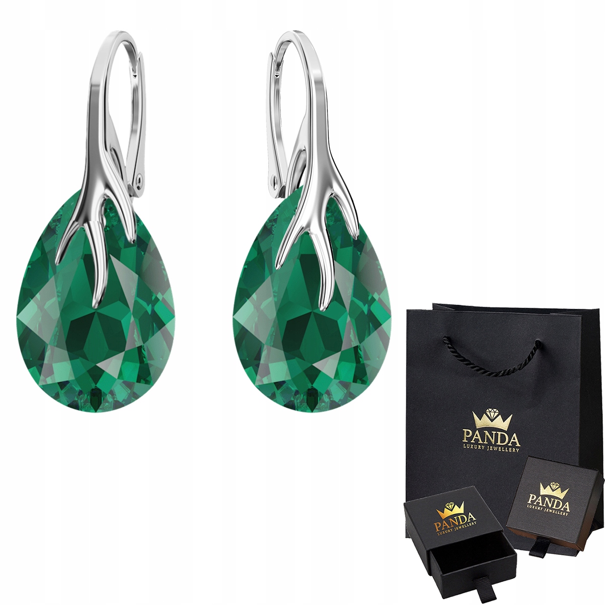 

Cudne Srebrne Kolczyki Pazury Swarovski Srebro 925