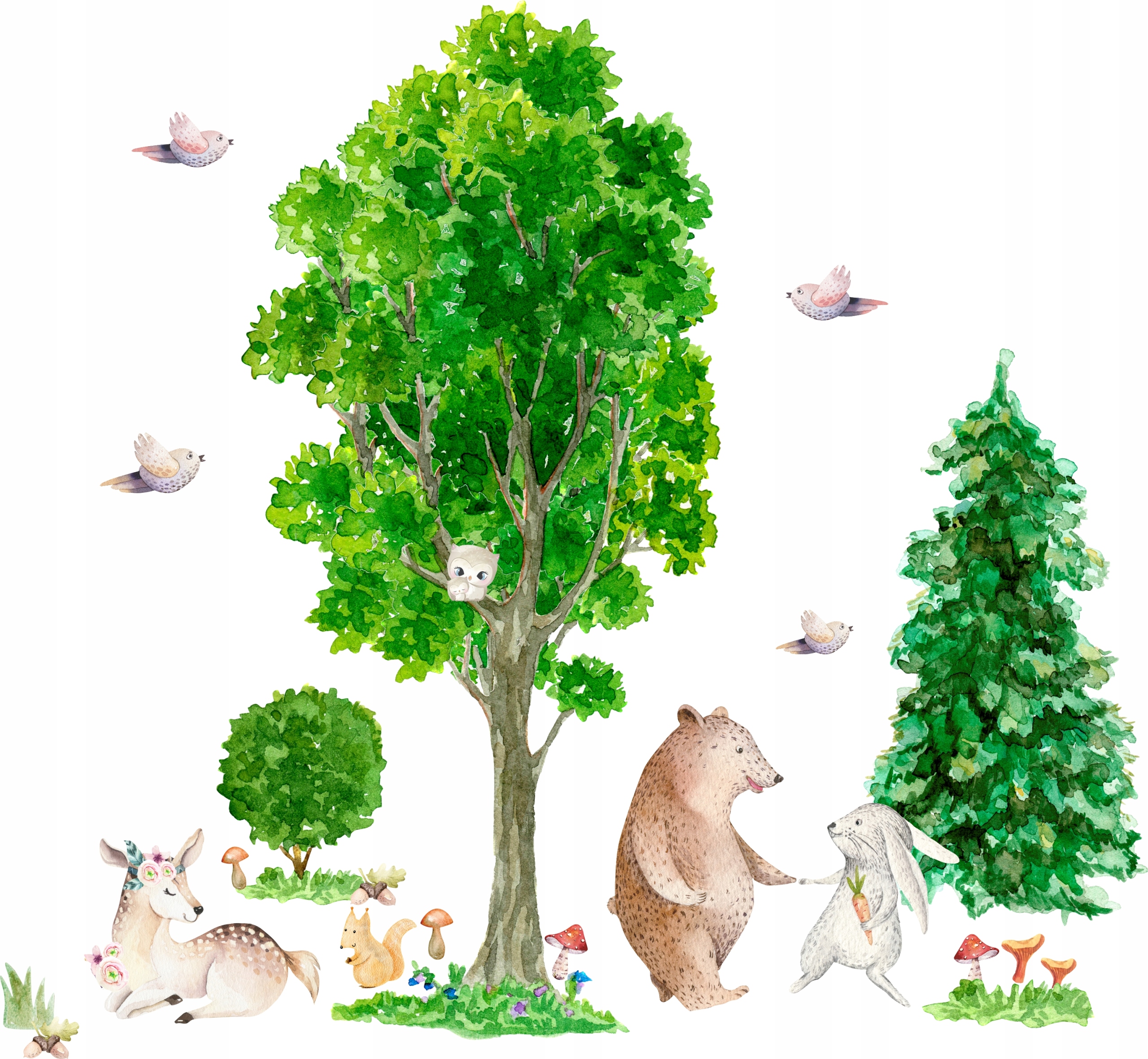 

Naklejki ścienne dla dzieci Las Drzewa D177 100cm