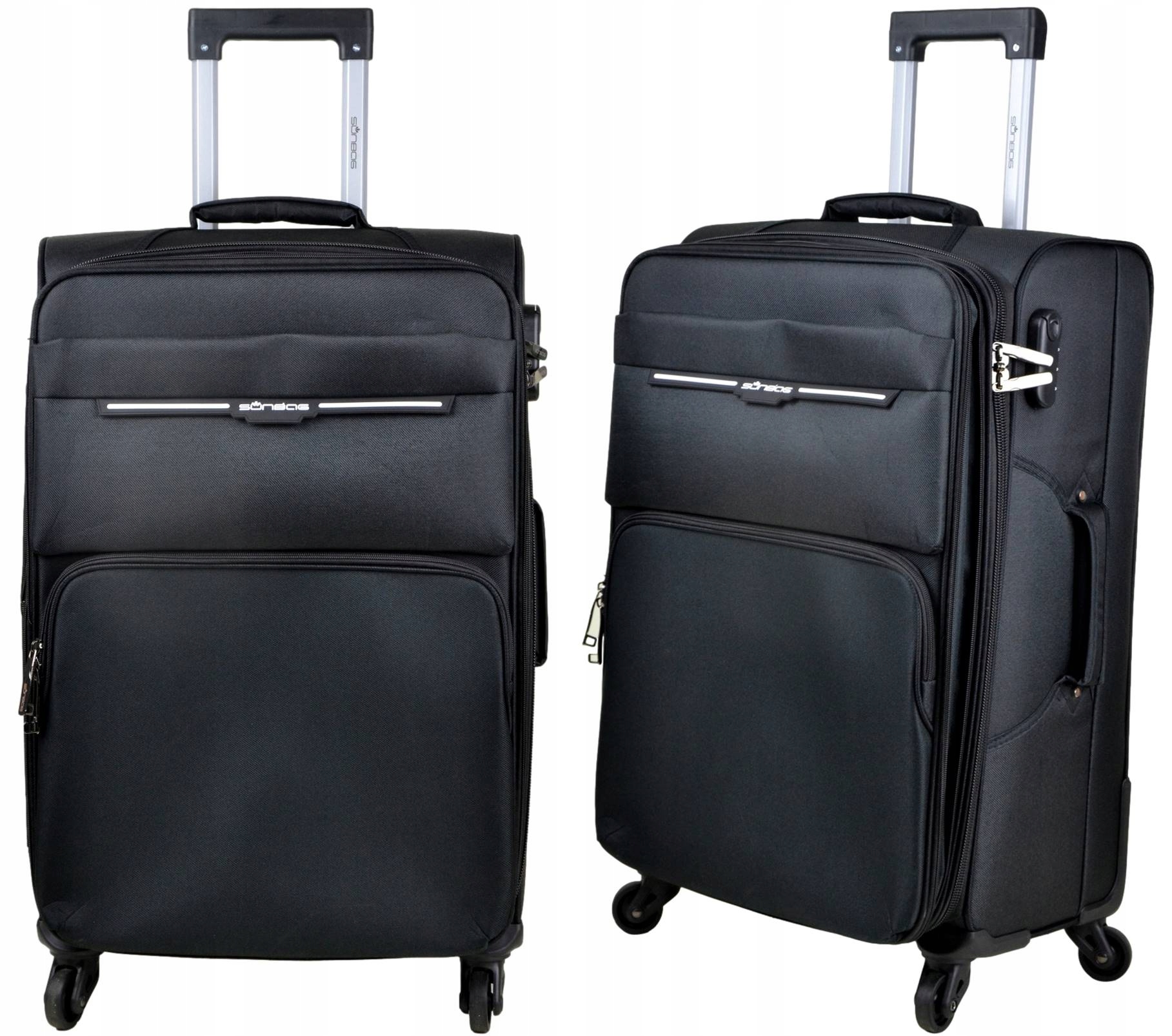 Średnia walizka materiałowa na kółkach Polaris 67 70 litrów