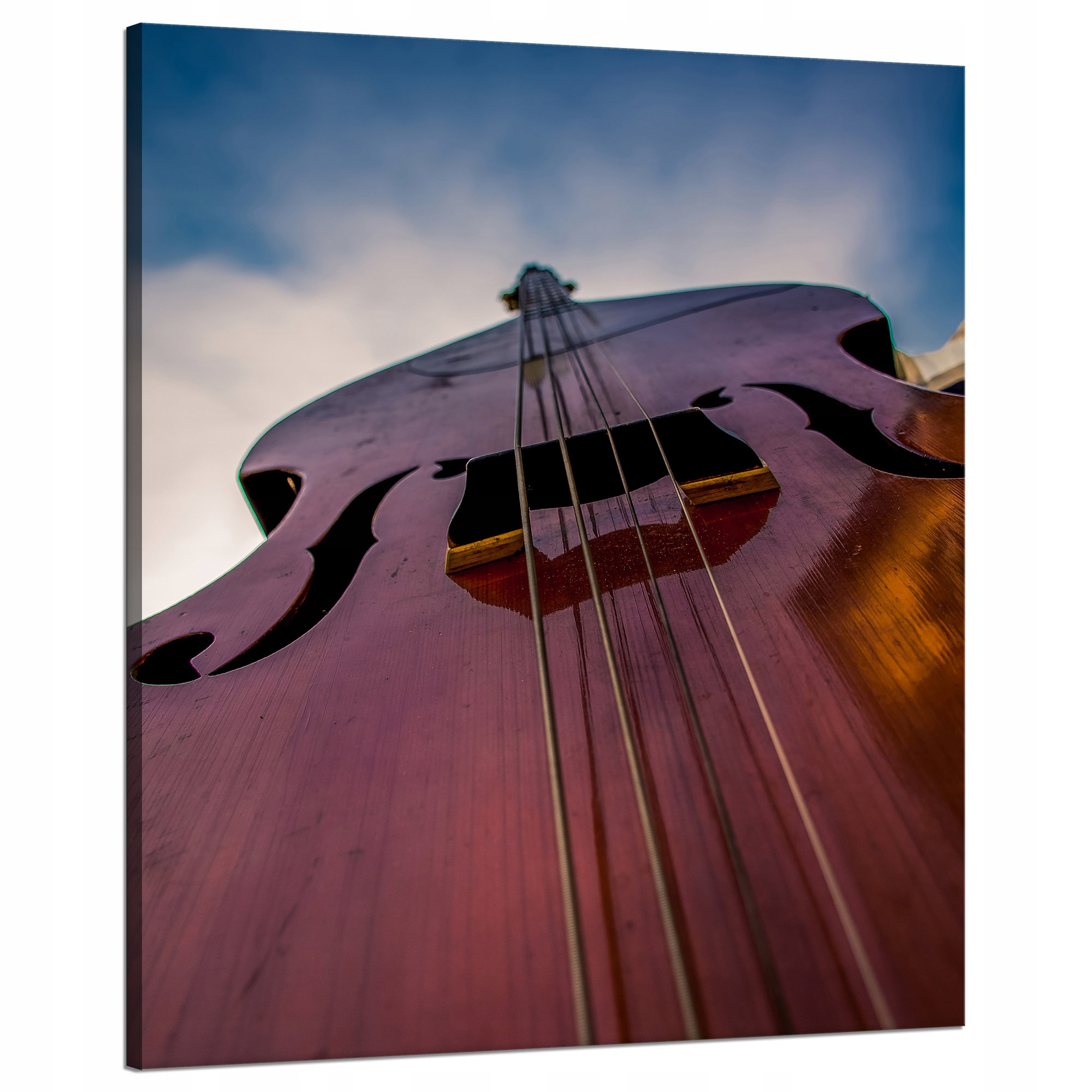 Obraz na plátně Hudba Kontrabas přiblížení 80x100