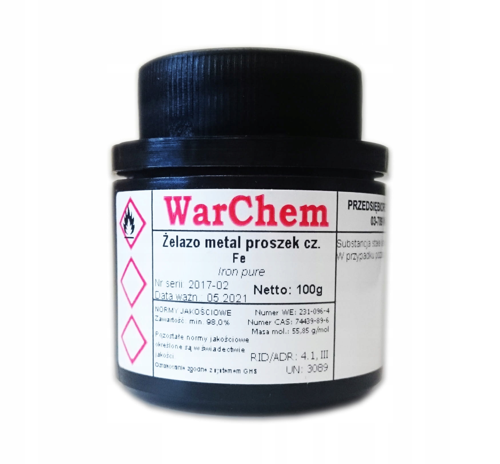 

Żelazo Metal Proszek 100g Warchem [61074]