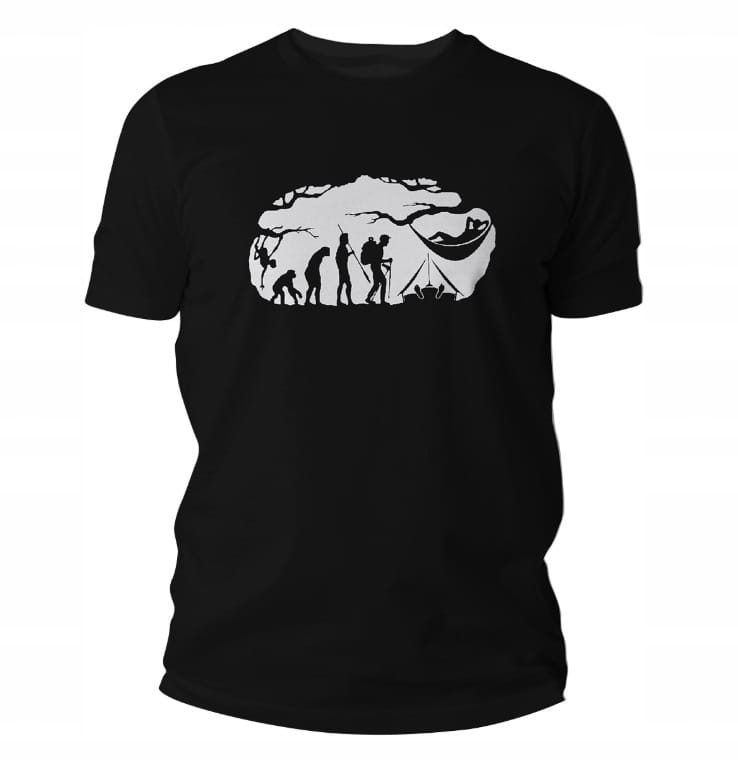 Koszulka Męska T-shirt TigerWood Bushcraft Evolution XXL Czarny