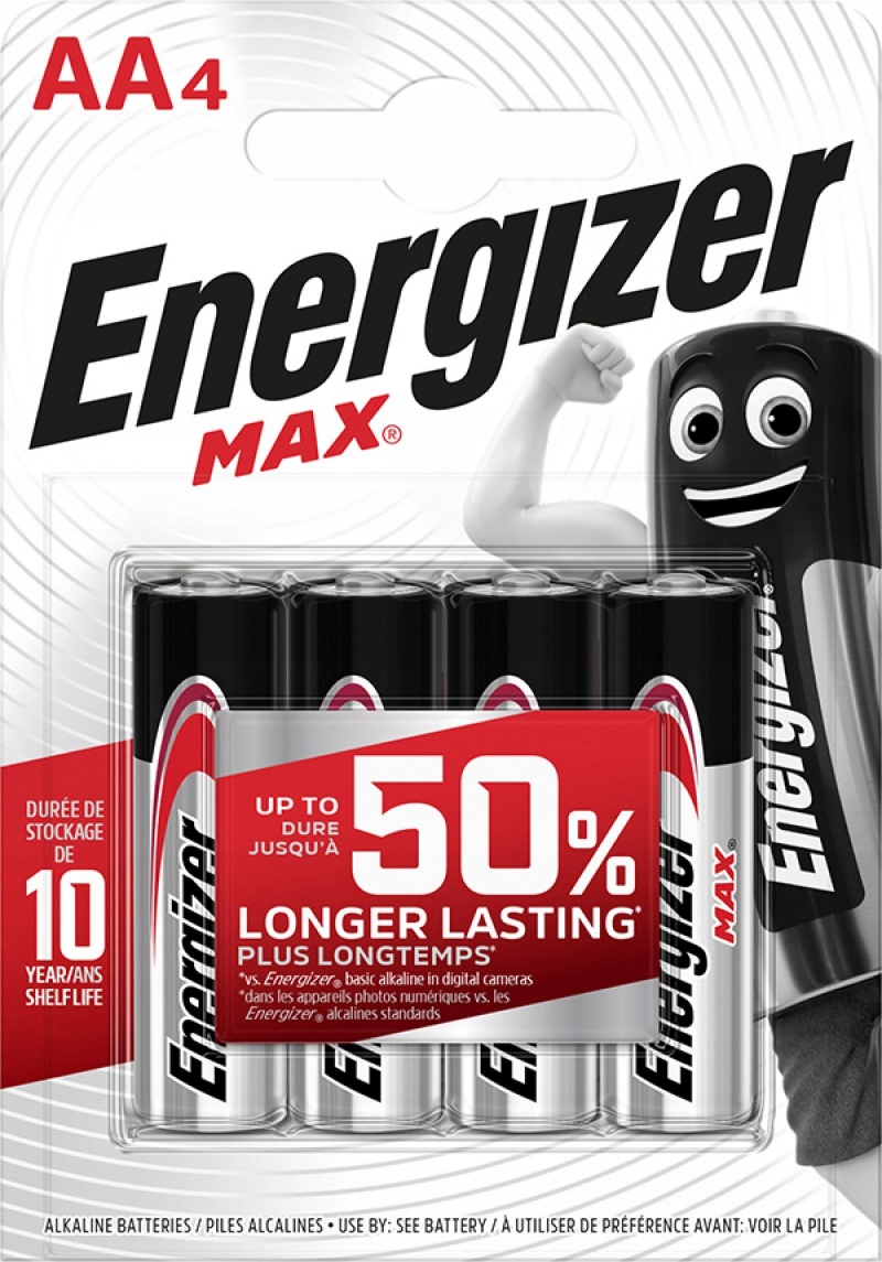 

Bateria Energizer Max Aa LR6 1,5V 4szt