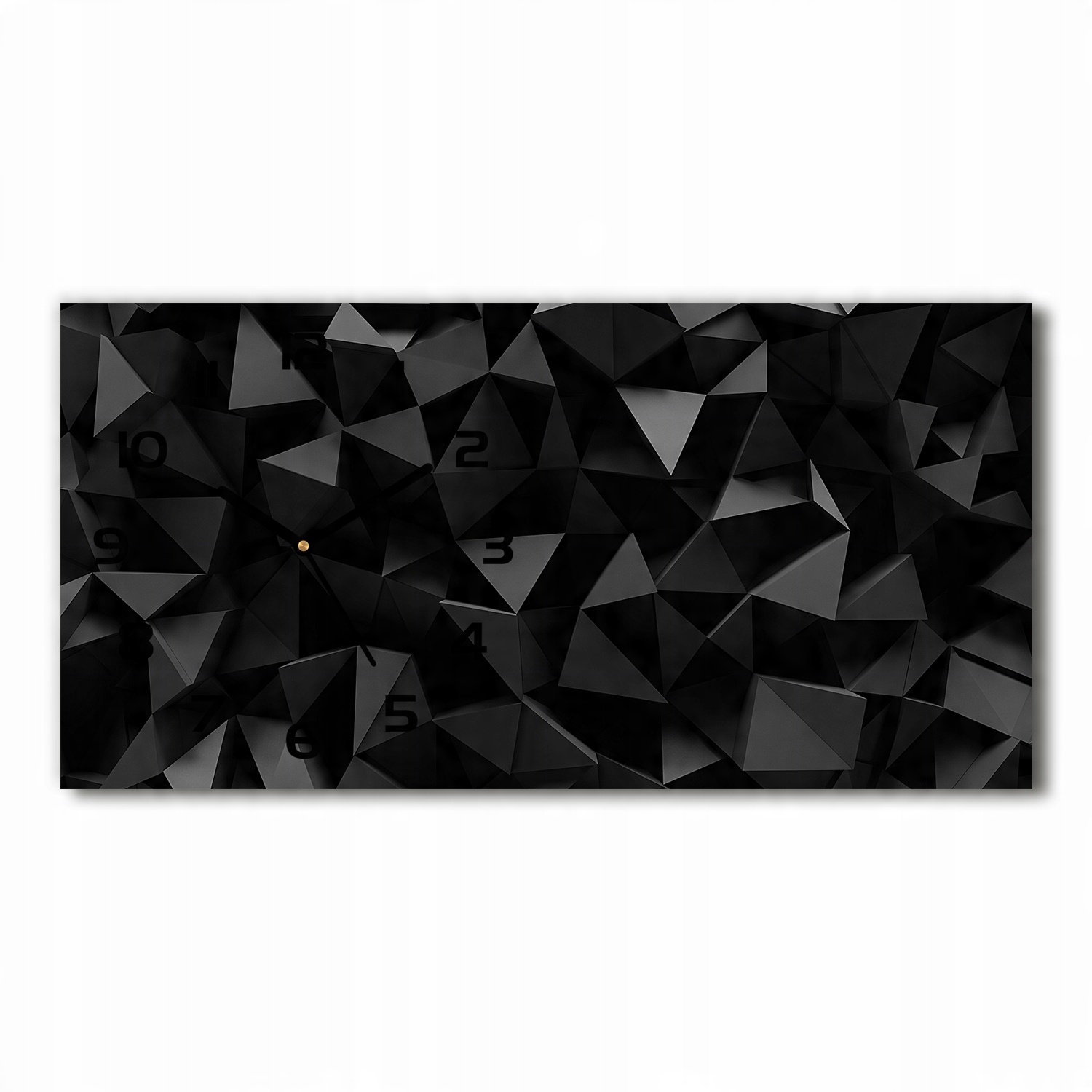 

Zegar ścienny szklany cichy Abstrakcja 3D 60x30 cm