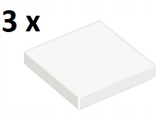 

Lego White Tile 2 x 2 3068b 3szt