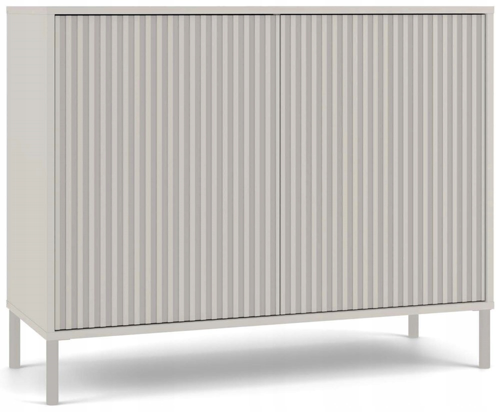 Komoda Kamaro 2D Slim Kašmír Skrinka Lamely Predná Časť Ryhovaná Do Obývačky