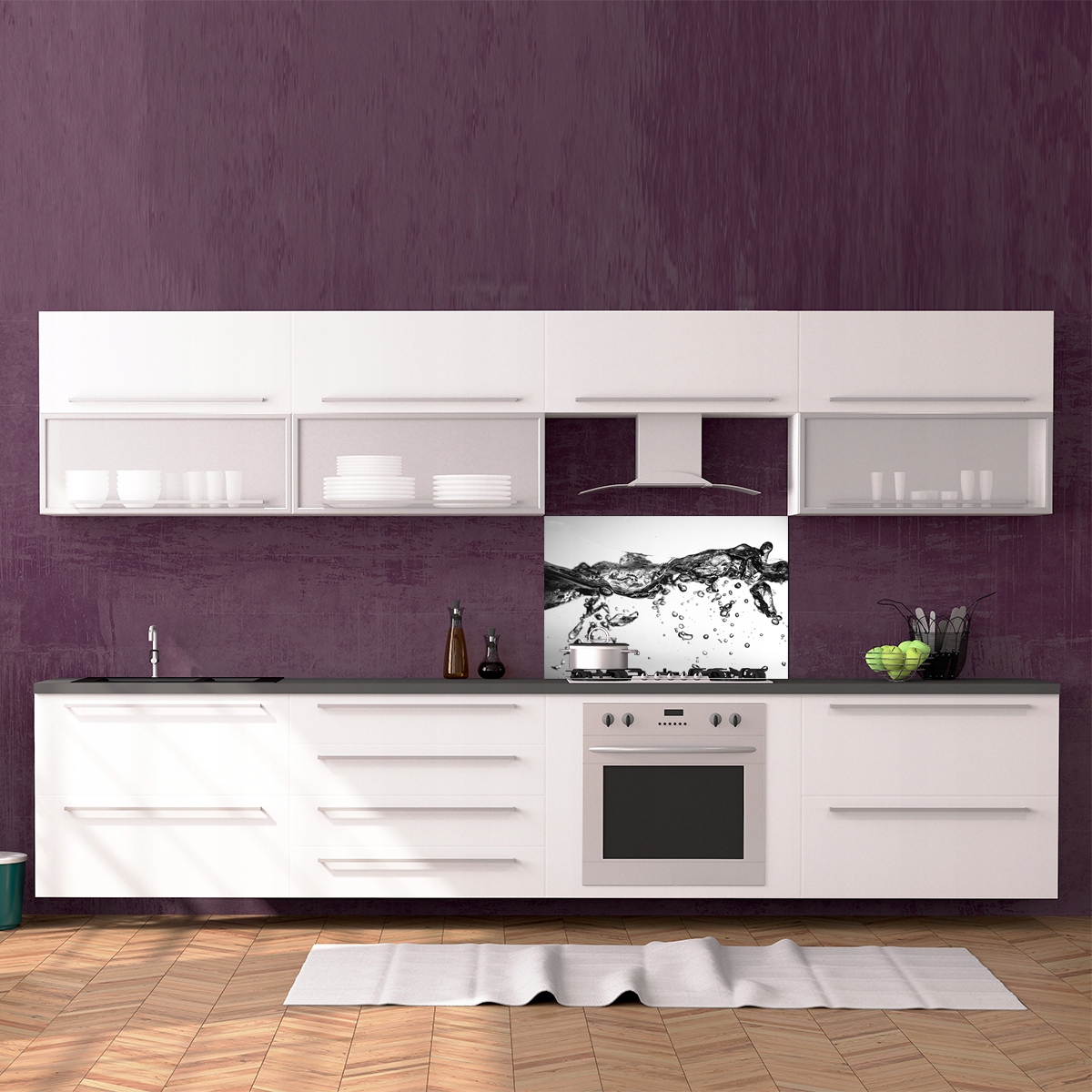 Panel Szklany Woda i lód 325426598 140x70 Marka Libret