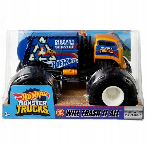 

Hot Wheels Monster Truck 1:24 Will Trash It GTJ43