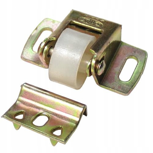 

Zatrzask rolkowy meblowy 33x17mm Żółty ocynk