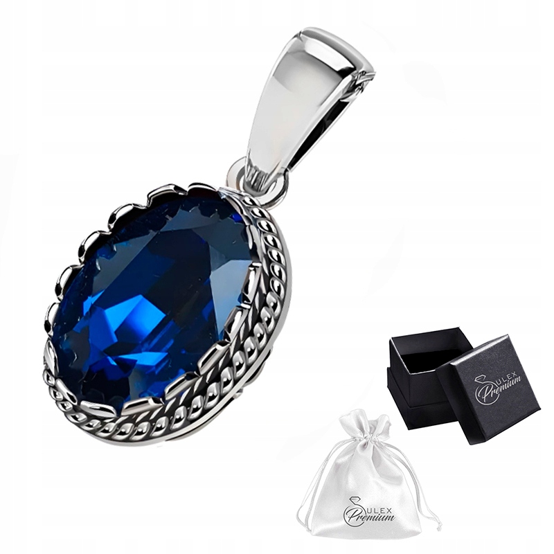 Stříbrný přívěsek ryzost 925 Elegantní Přívěsek Křišťál Montana Větší