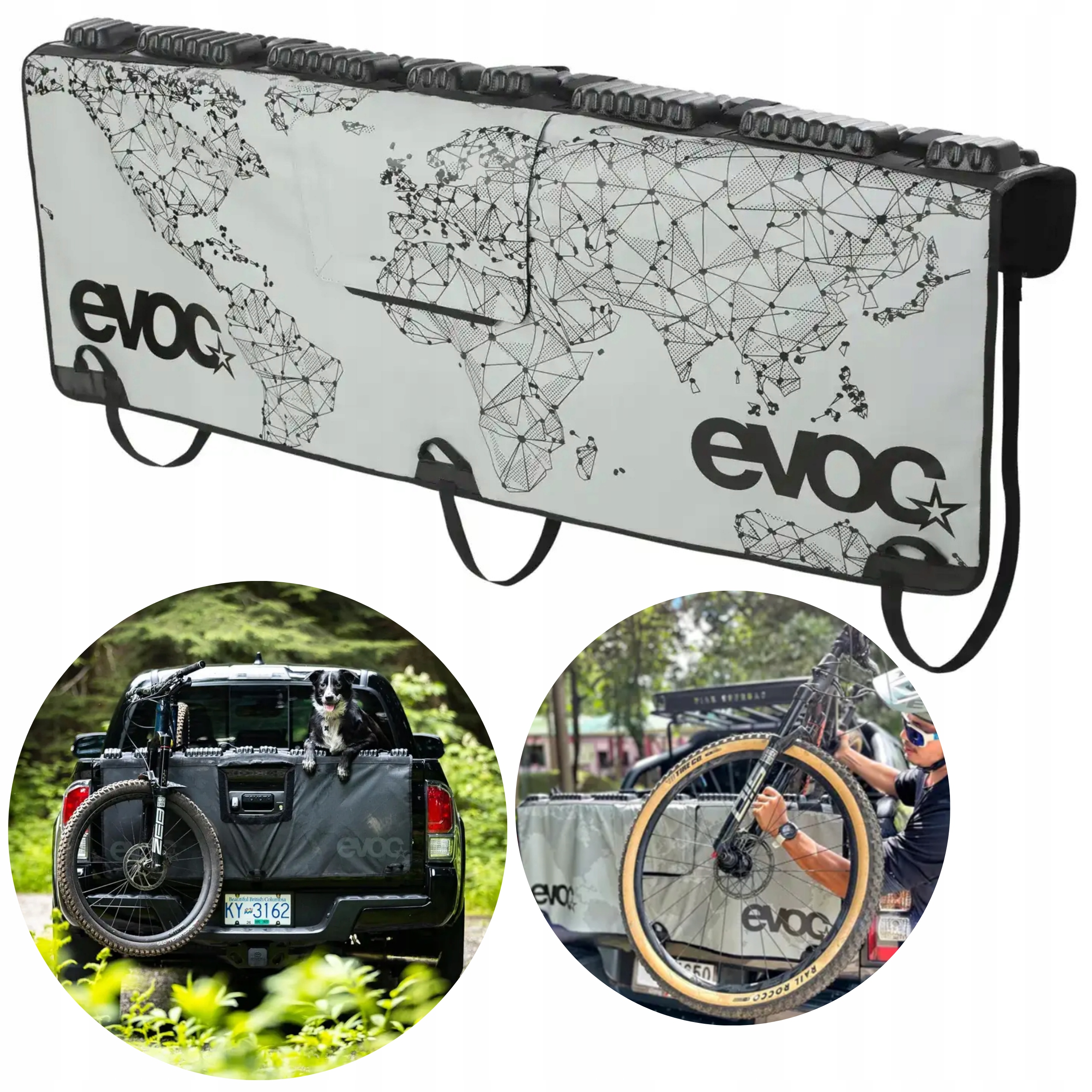 Kryt na klopu pick up Evoc Tailgate Pad Curve stone L/XL