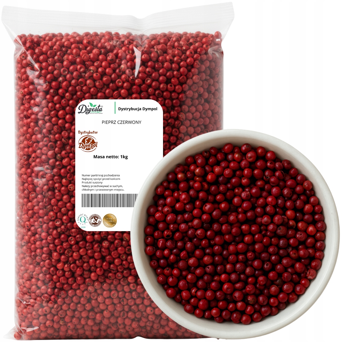 Pepř Červené Zrno přírodní aromatický vysoká kvalita Premium 1 kg