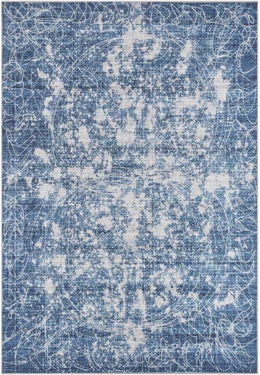 Modrý koberec do obývacího pokoje Abstractive 160 x 230 cm