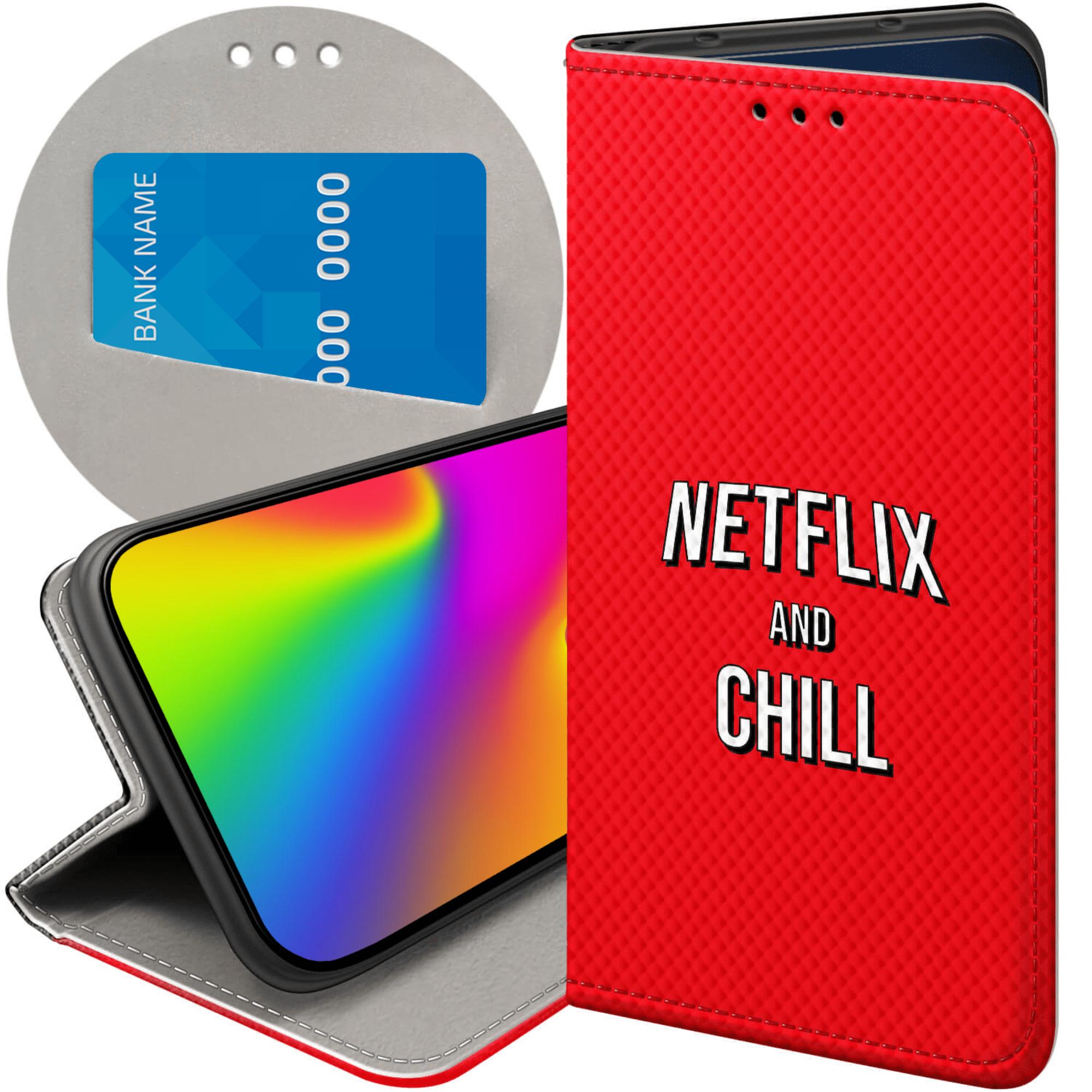 Etui Z Klapką Do Huawei P30 Pro Netflix Seriale Filmy Kino Futerał