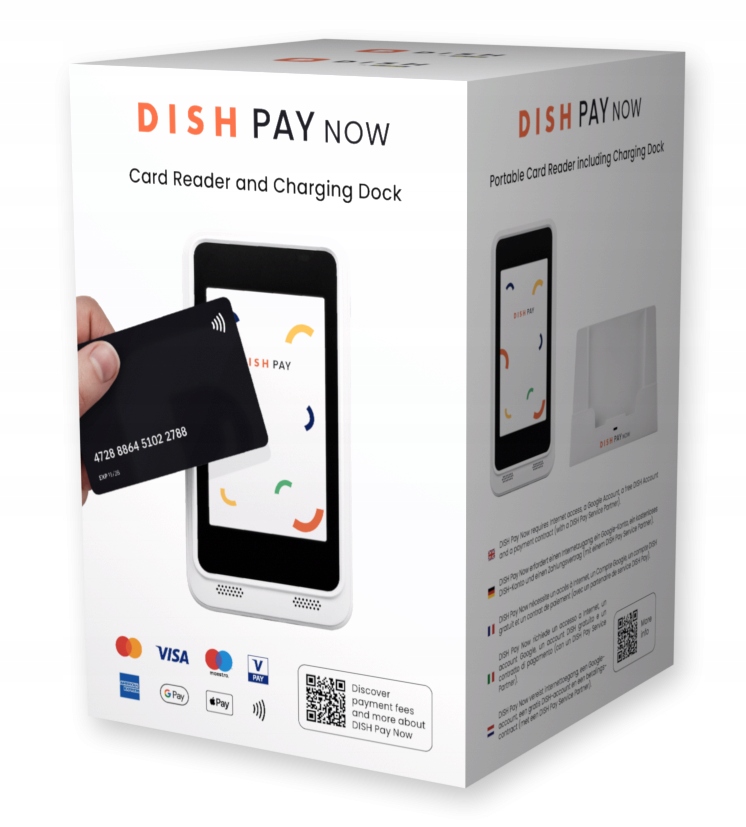 Dish Pay Now Nowoczesny Terminal płatniczy z Nfc stacją dokującą