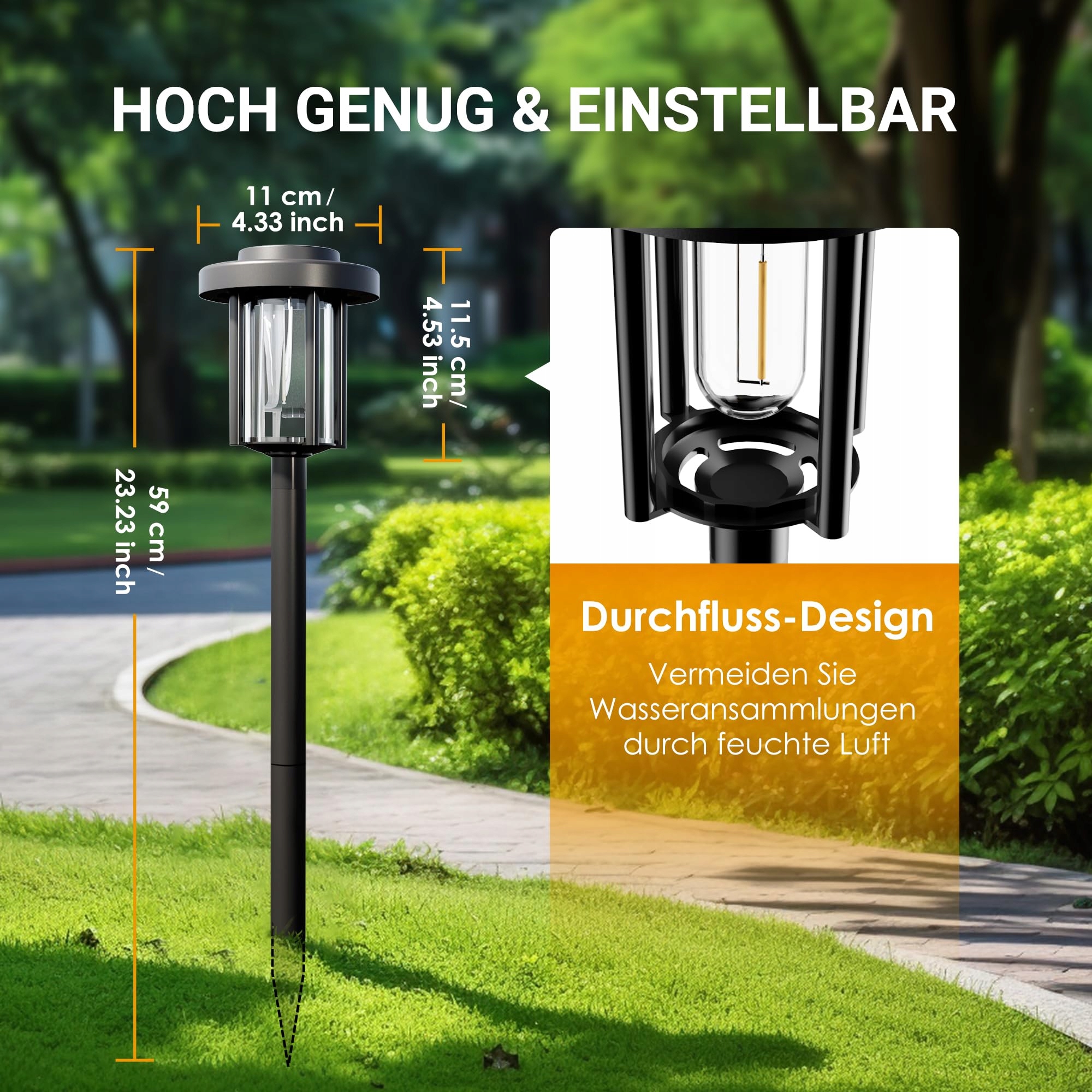 SOLPEX Lampy Solarne LED 6 Sztuk Ogród Taras Ścieżka Ciepły Biały — miniatura 4