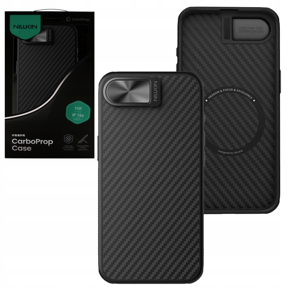 Nillkin Elegantní Pouzdro MagSafe pro iPhone 16e, ochrana fotoaparátu/stojánku