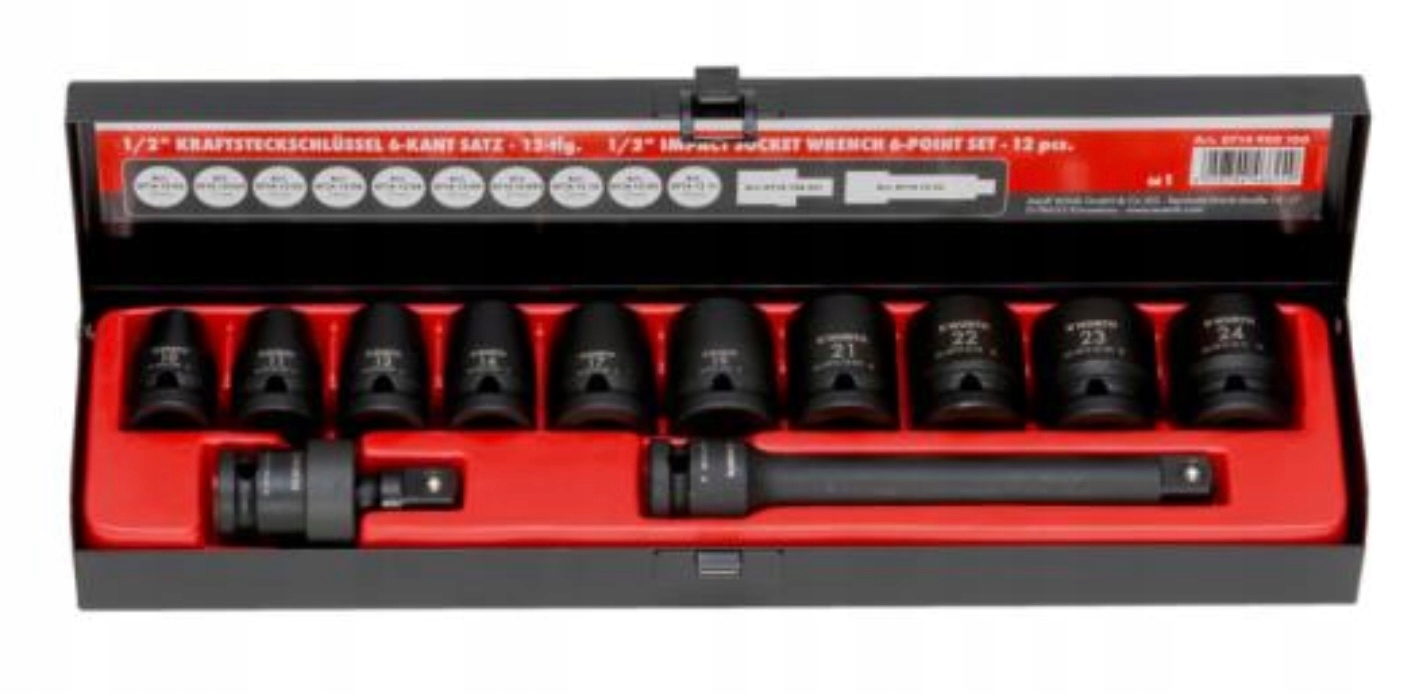 ZEST.NASAD.UDAR. HEX.KRÓTK.1/2CAL 12SZT. Wurth