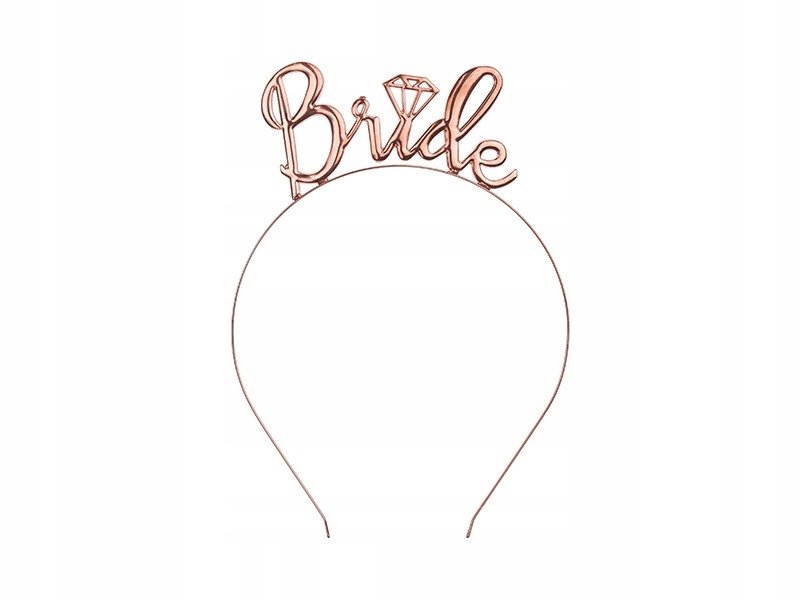 

Opaska na włosy Bride rose gold Wieczór Panieński