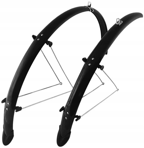 Błotniki Rowerowe Orion Pcv 28'' x 41 mm chlapacz Czarne Komplet