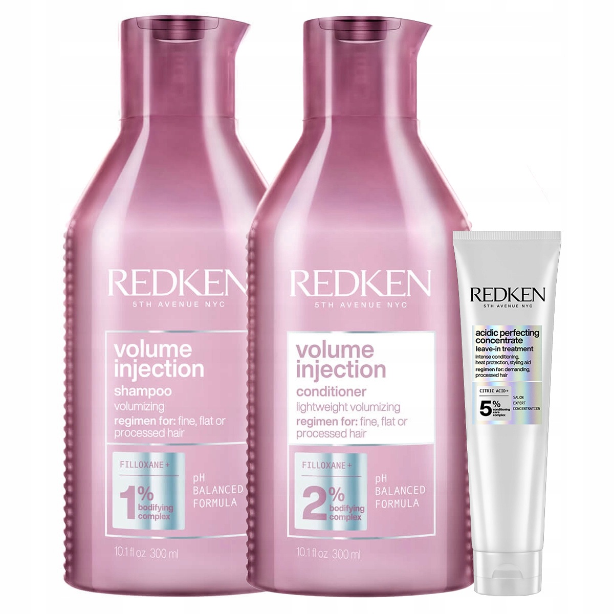 Redken Volume Injection szampon 300ml odżywka300ml większa objętość Zestaw
