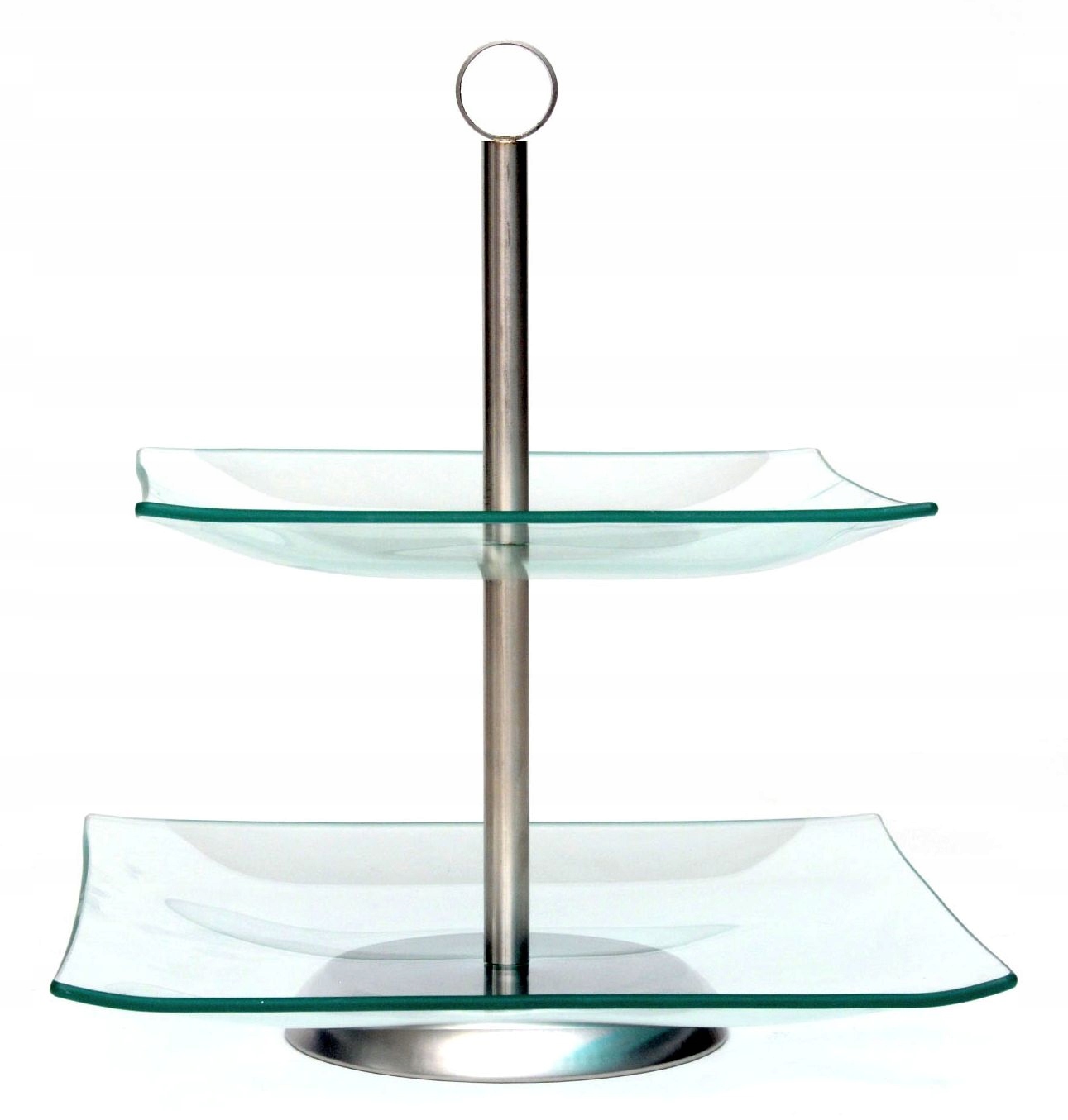 

Patera szklana dwupoziomowa 20/25 cm kwadratowa