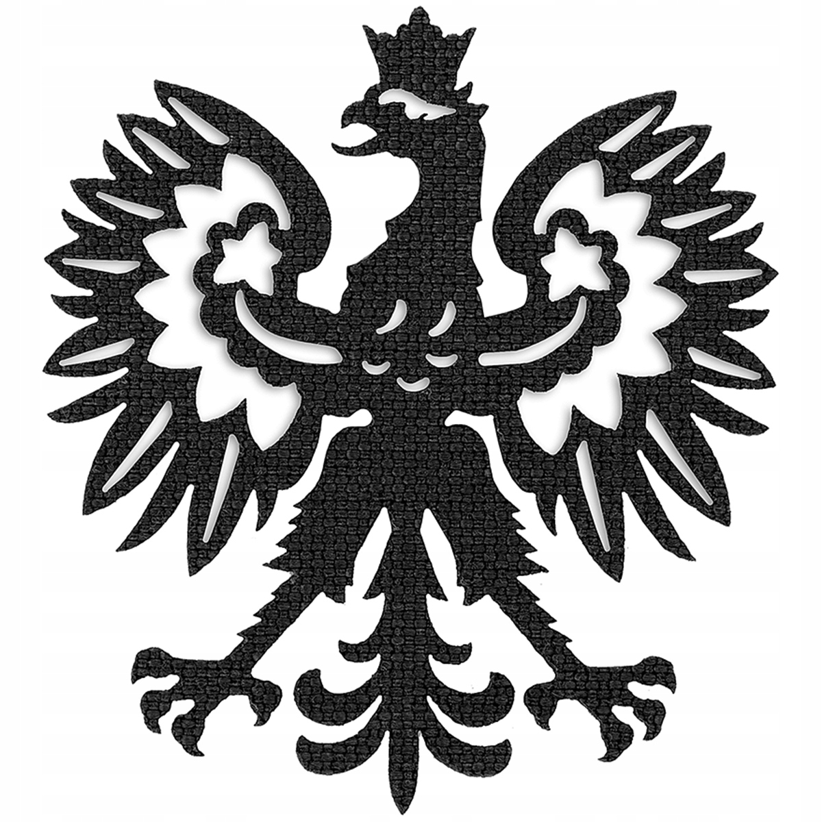 Naszywka na rzep Polski Orzeł Laser M-Tac Czarna Corduda 500D