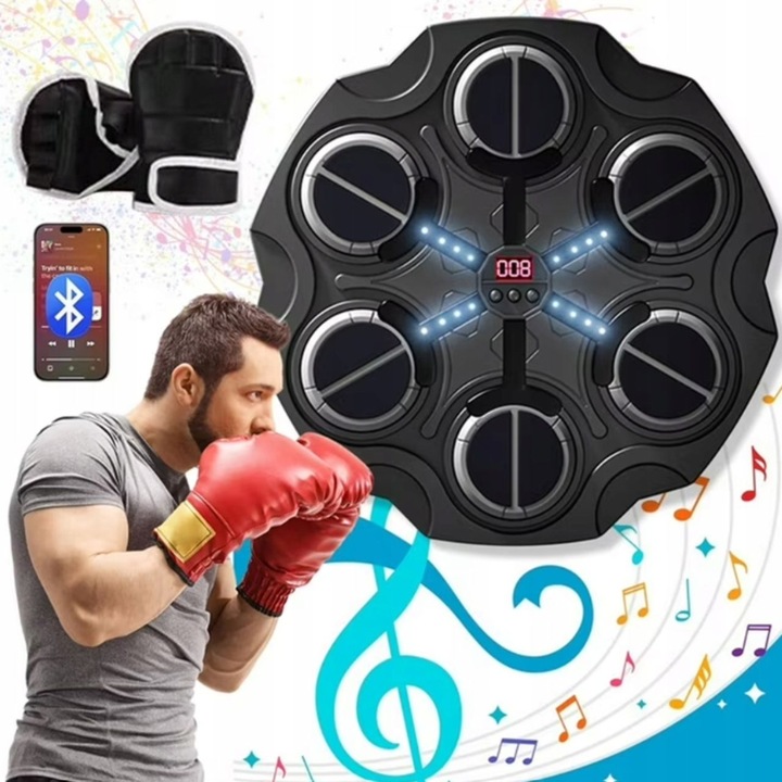 INTELIGENTNA MASZYNA DO BOKSOWANIA MONTOWANA ŚCIANIE BLUETOOTH 9 PRĘDKOŚCI