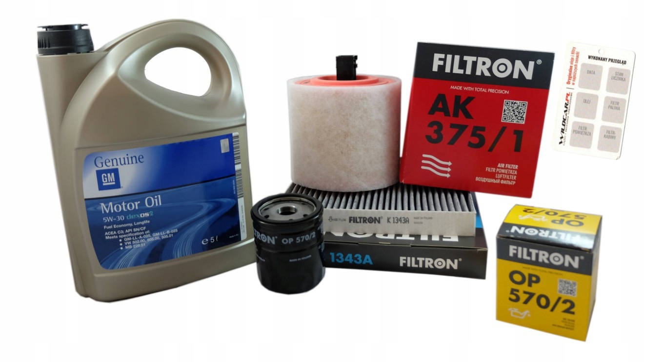 Sada filtrov olej Opel Astra K 1.4 110 125 150