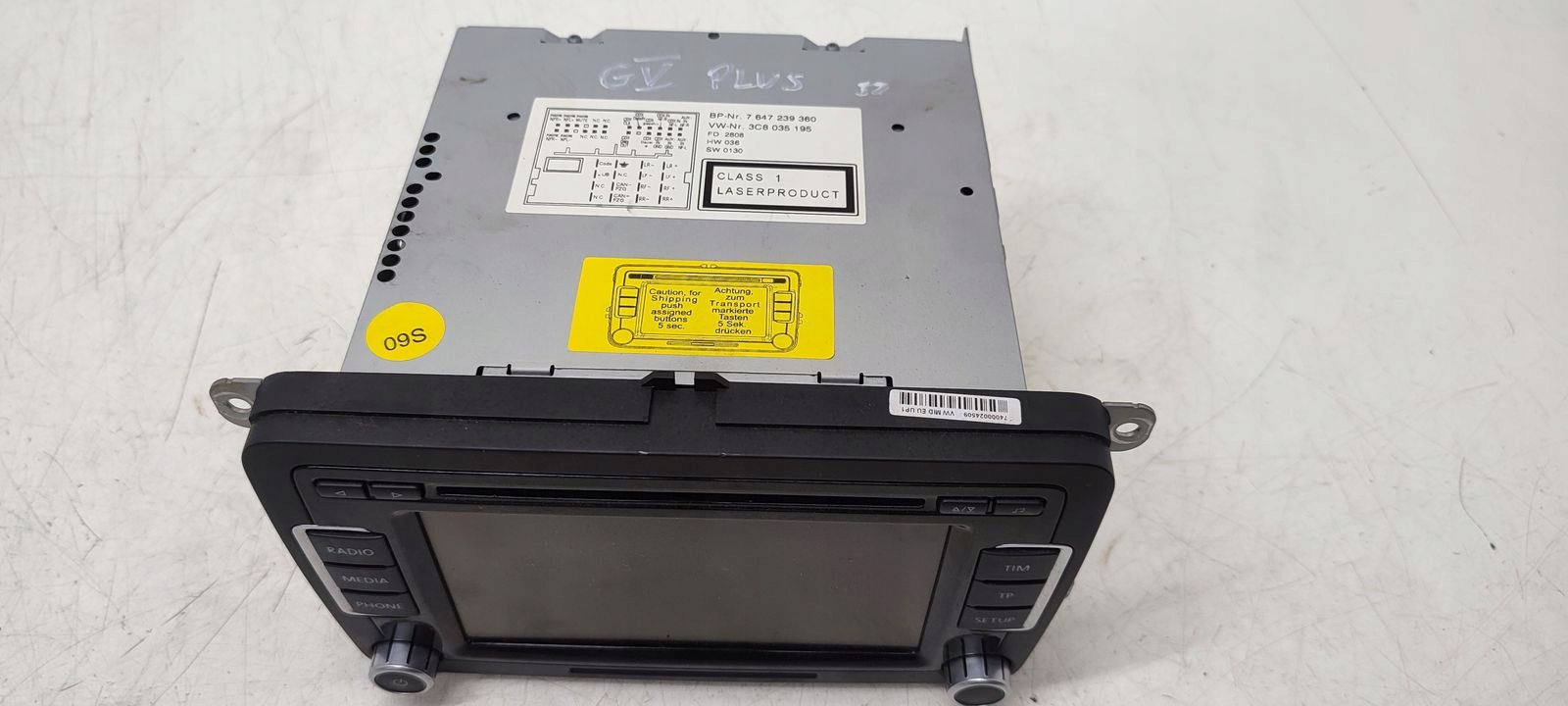 Radio fabryczne kod VW Golf Plus
