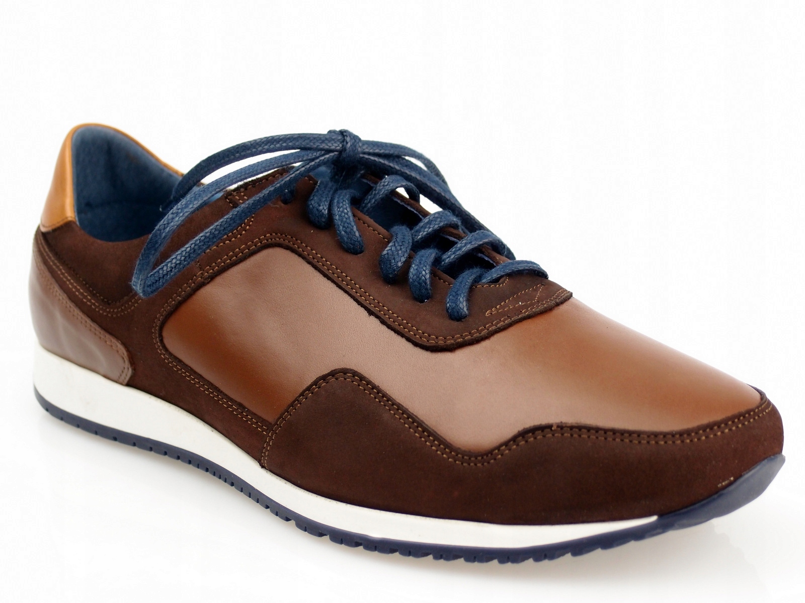 

Husar buty casual Skóra Nikopol PL1755 brąz C 43