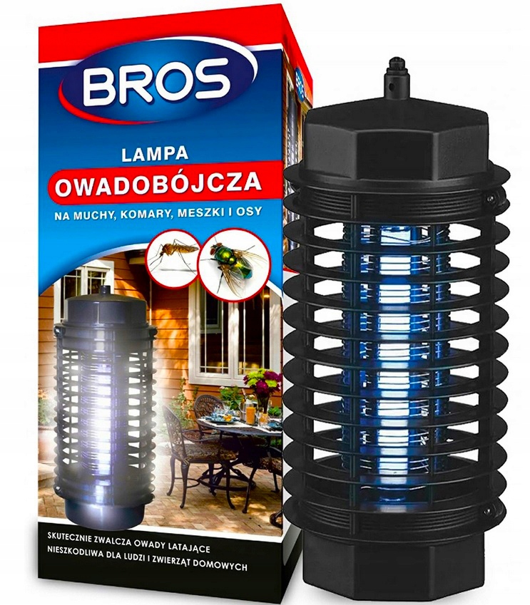

Bros Lampa Owadobójcza Na Komary Muchy Owady Ćmy
