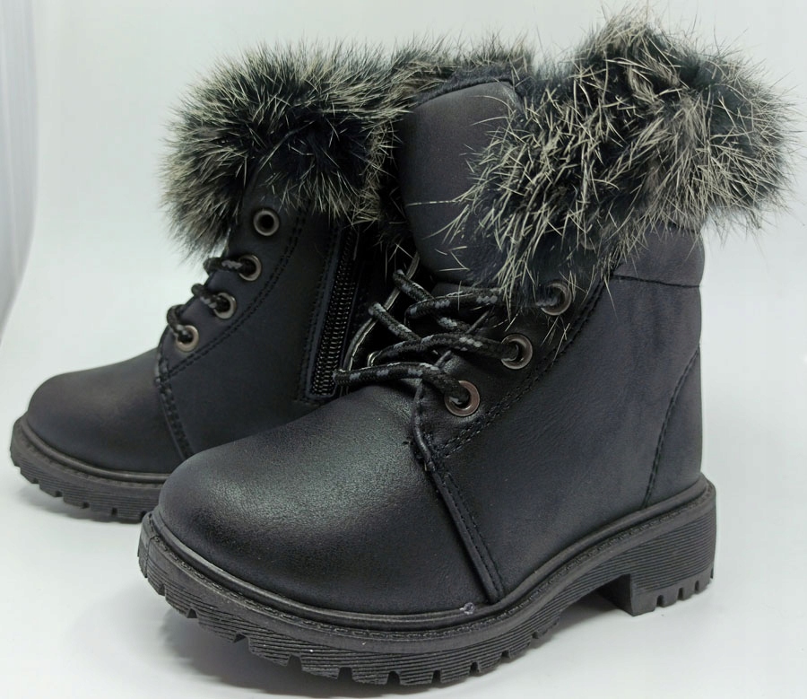 Kozaczki trapery z futerkiem r30 18,7 P5-93 czarne Marka New Tlck