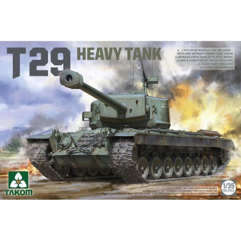 Těžký tank T29 1:35 Takom 2143