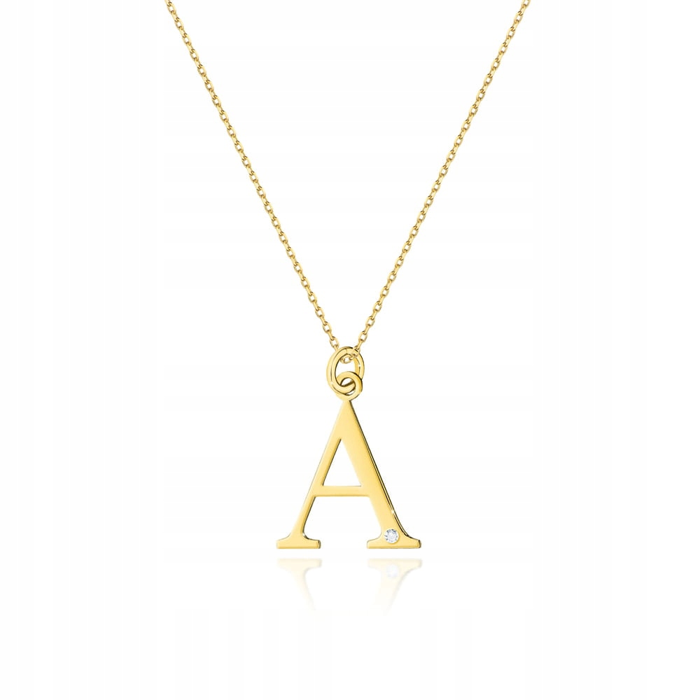 

Złota Celebrytka Litera A Z Brylantem pr 585