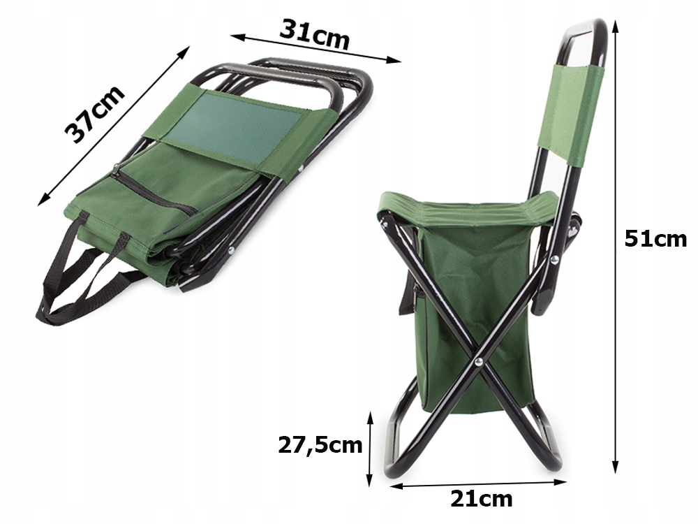 KRZESŁO WĘDKARSKIE TURYSTYCZNE TORBA SKŁADANE TABORET KEMPINGOWE RYBACKIE Rodzaj krzesełko