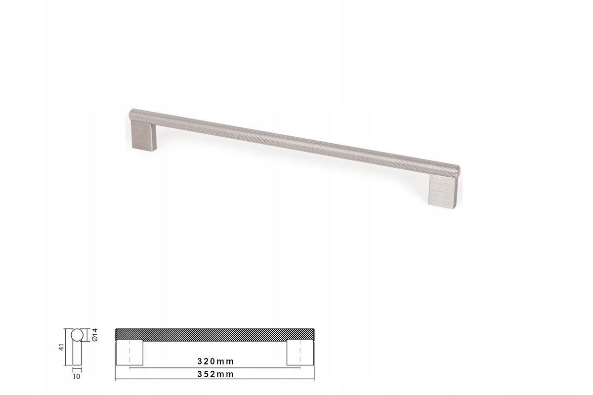 Nábytková úchytka Viefe 0486 Graf Big 320 mm nerez