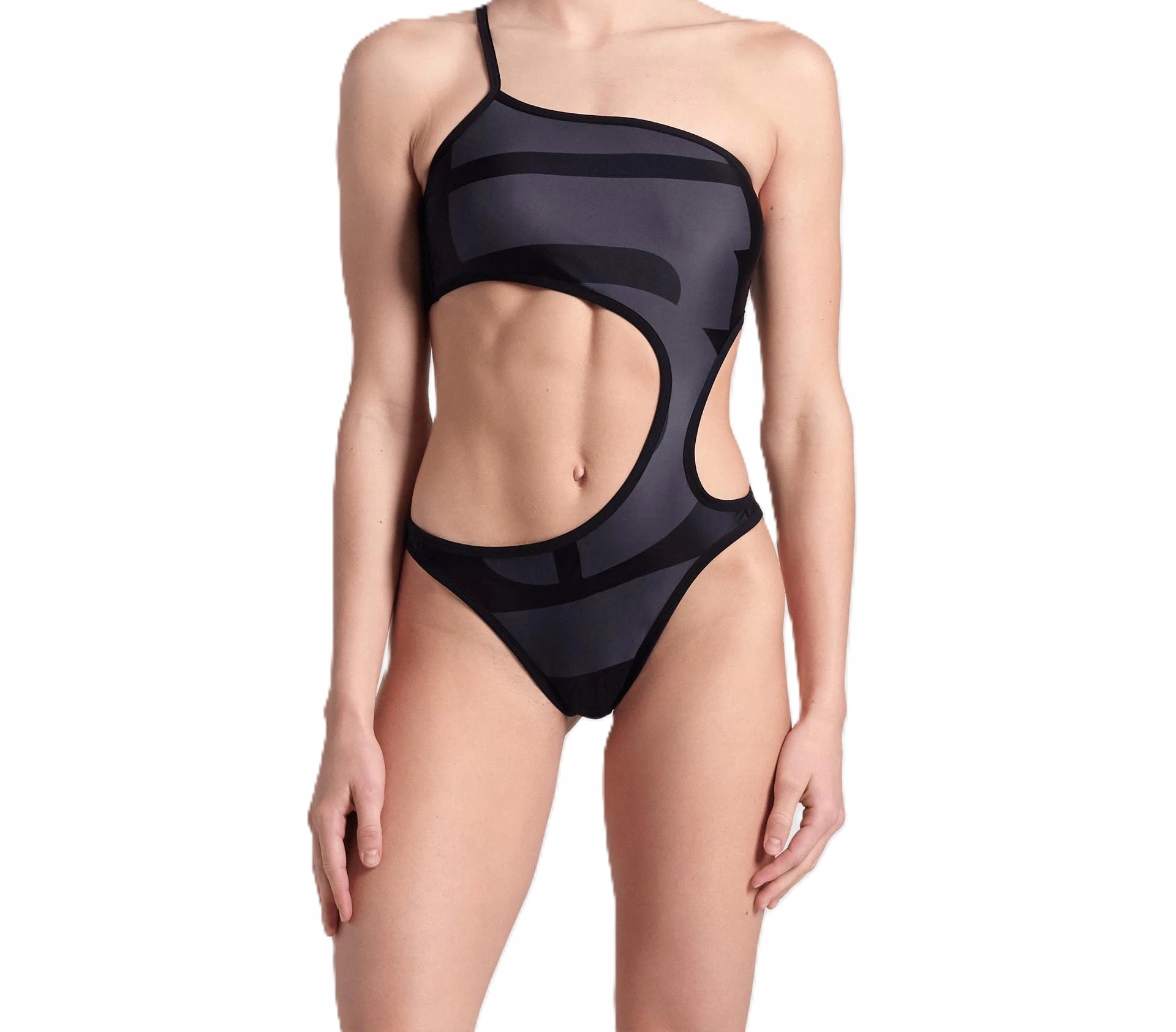 Strój Kąpielowy Damski Jednoczęściowy Arena Logo Single Shoulder S