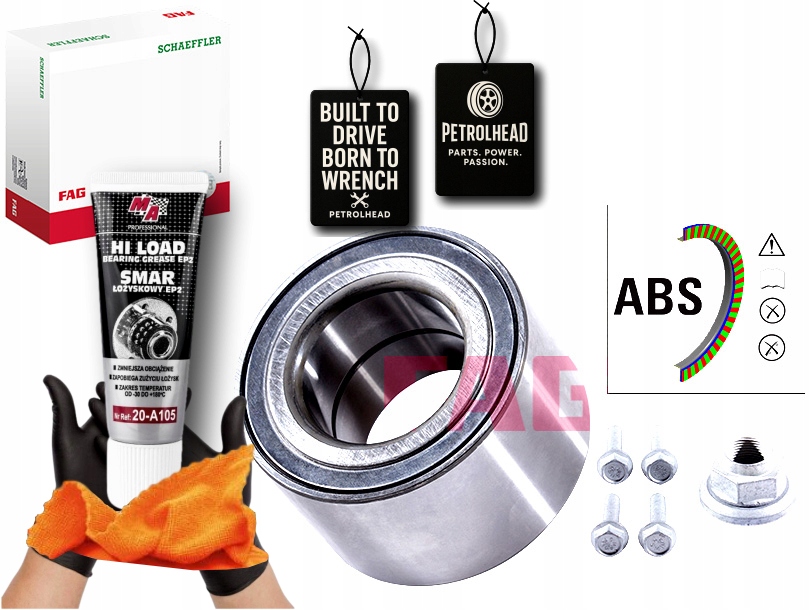 Sada Ložiska Kola Přední Zadní L/p 46 7X85X52.3 Porsch #Petrolhead Pro+ Kit7